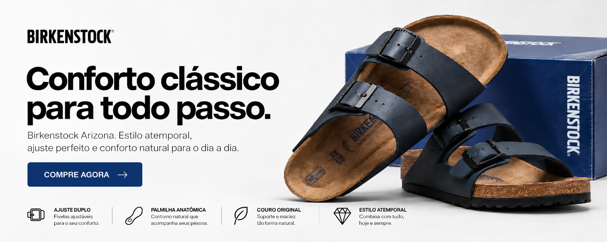 Birkenstock Arizona — conforto clássico para todo passo.